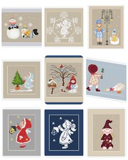 Farbiges Kreuzstichmuster als