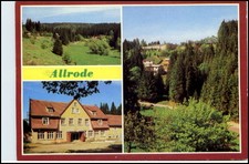 DDR AK ALLRODE Kr. Quedlinburg ua. Bungalow-Siedlung Ferienheim Luppbodemühle