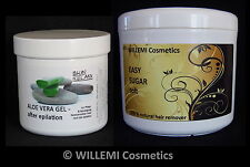 WILLEMI Zuckerpaste  SET: 500g EASY SUGAR SOFT  + ALOE VERA GEL / Enthaarung