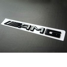 Mercedes Benz AMG Schriftzug Emblem Logo Heckklappe aufkleber Glänzend Schwarz
