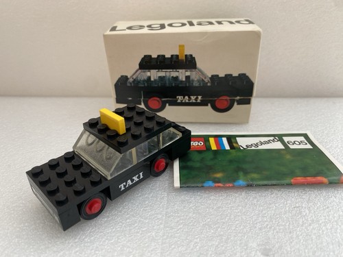 Lego 605 legoland taxi - taxi, schwarz