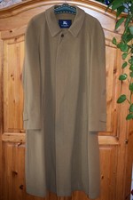 Burberry Mantel Gr.56 olivbraun / Khaki 20%Kaschmir 80%Schurrwolle