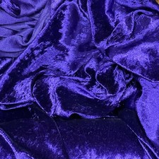 LILA Crushed Samt Stoff