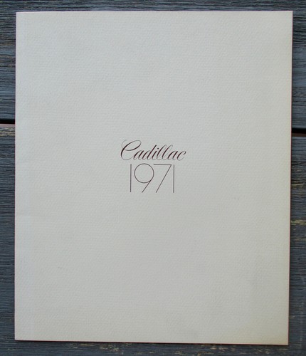 Cadillac programm 1971 - cadillac,