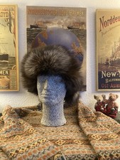 Silberfuchs Pelz Mütze Fuchs