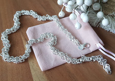 Edle 925 SILBER KÖNIGS KETTE Collier Ring Figarokette Panzer Anker KETTE Armband