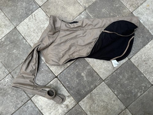 Hundejacke mit coating beige - mit,