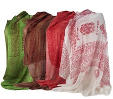 XL Benares Tuch Ganesha mit