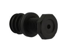 Fussstopfen Ø 25mm rund mit Stellfuß Rohrstopfen Fusskappen Möbel Tisch Fuß