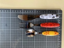 Kinderbesteck mit Tiermotiven 3-Teilung, Esmeyer 18/0, Messer mit Säge