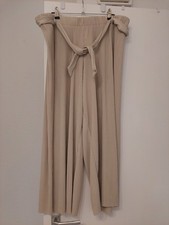 Damen Plisseehose Gr. 46, beige