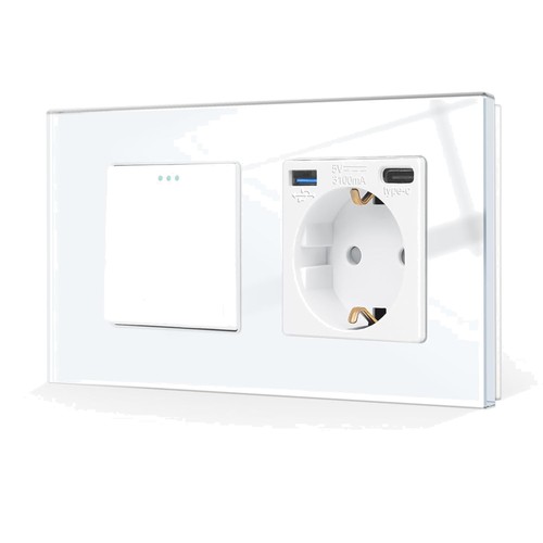 Wippschalter mit usb steckdose - usb,