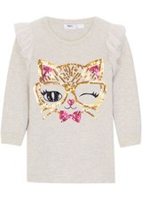 Jerseykleid mit Pailletten Gr