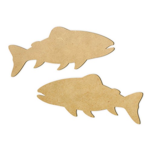 Fisch lachs holz deko - lachs, mdf