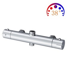 Badewannenarmatur Chrom Duscharmatur Thermostat, Armatur Dusche Mit 2 Auslässen