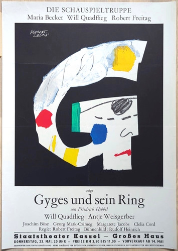 Poster plakat gyges und - -,