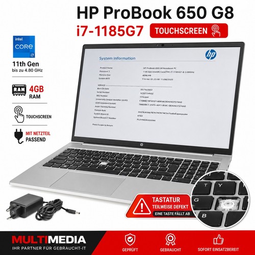 Probook 650 i7 - hp, i7-1185g7
