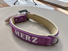 breites Filz/Lederhalsband