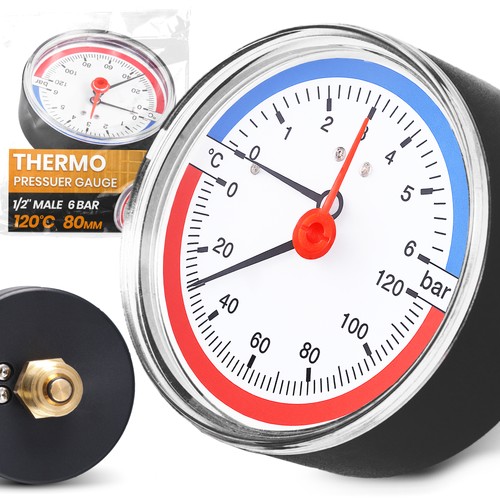 Thermomanometer 120 bar - thermomanometer, 6