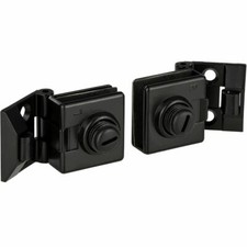 Glastürscharnier schwarz matt