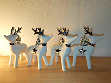 4er set hirsch - set, weiß