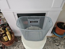 BIKEmate Vorderradkorb Uni Korb feinmaschig grau mit Lenkeradapter