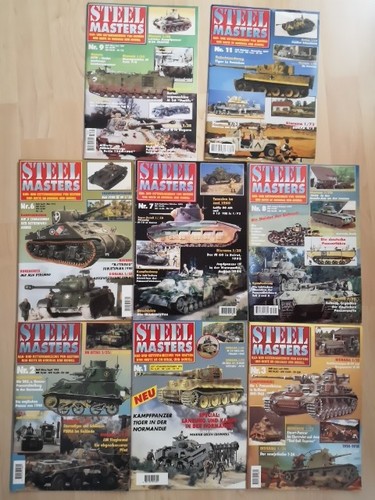 Steel masters 8 9 - 1-3,, 6-8,