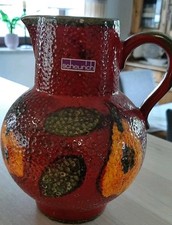 Scheurich Saftkrug Keramik Mit 5 Bechern Vintage