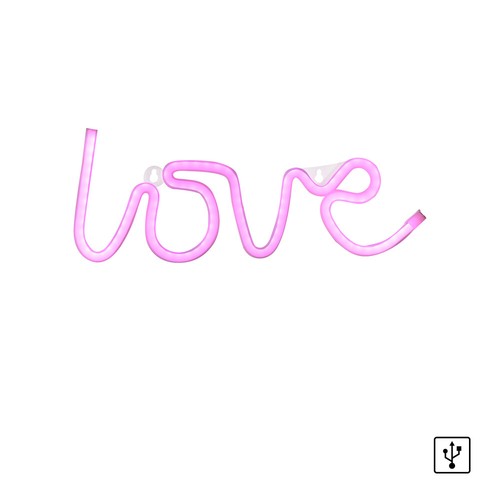 Led wandleuchte neon love sign - led,