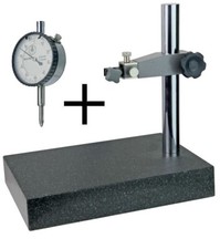 massiver Messtisch Granitplatte 300 x 200 x 50 mm mit Säule 245 x 30 für Messuhr