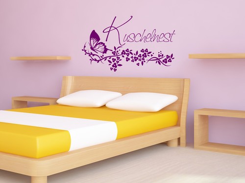 S232 wandtattoo kuschelnest - wandtattoo, "kuschelnest"