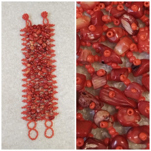 Rote koralle steinsplitter - rote,