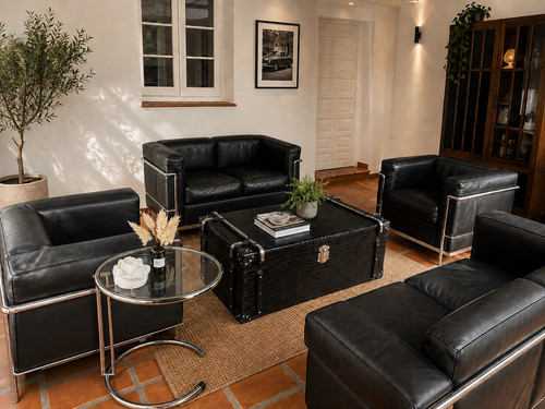 Cassina leder sofa - lc,