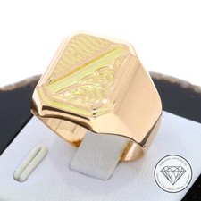 SONDERAKTION WERT 1.230,- Herren Siegel Ring 585 Gold 14k 14 KT in 66 XXYY
