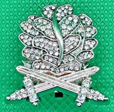 Silbernes Eichenlaub mit Schwertern & Brillanten-Ritterkreuz des EK (1945) Repro