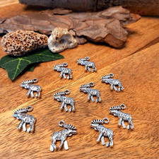 10 Elch/Elche Charms