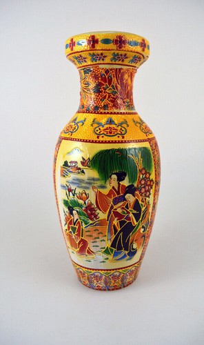 China porzellan bunte vase mit - china,