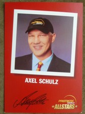 -ah- Axel Schulz (Boxen), Premiere Allstars Autogrammkarte (U. gedruckt)