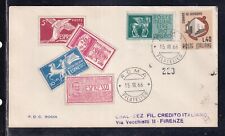 Umschlag Italien FDC Primo Day Espresso 150 Lire 1966 Rodia FD1