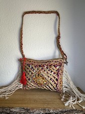 BOHO / IBIZA Style Handtasche Umhängetasche Schultertasche Shopper mit Fransen