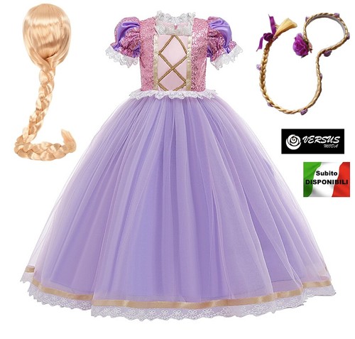 Rapunzel kleid karneval maske - rapunzel,