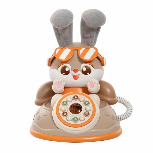 Spieltelefon mit plüschohren - spieltelefon,