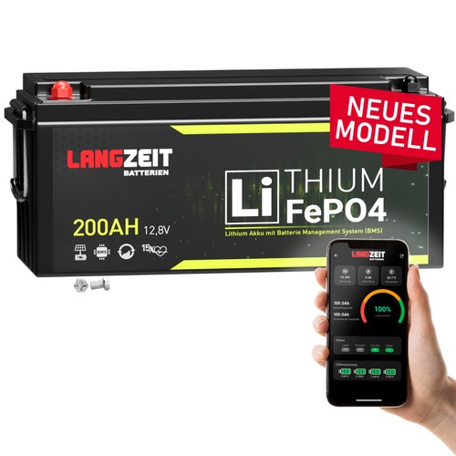 Lifepo4 200ah 12v - 12v, langzeit