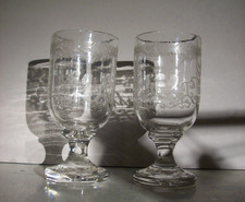 antik 2 Weingläser Kelchglas