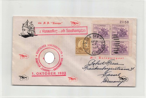 Deutsche seepost katapultflug - seepost:,