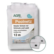 Poolnetz Poolabdeckung Poolabdecknetz Gartennetz Schutznetz rechteckig Ösen