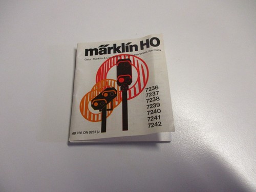 Märklin betriebsanleitung - märklin,