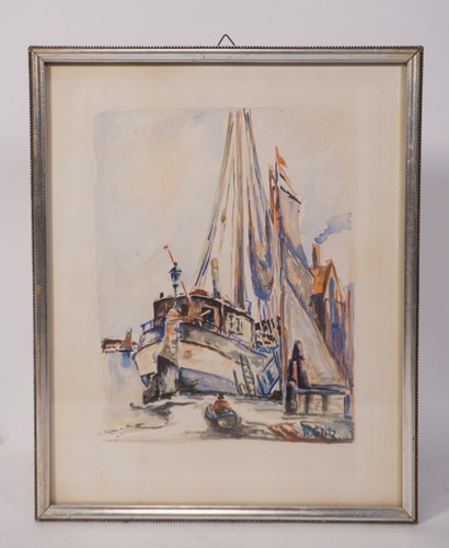 Antikes aquarell walter - aquarell, glitz