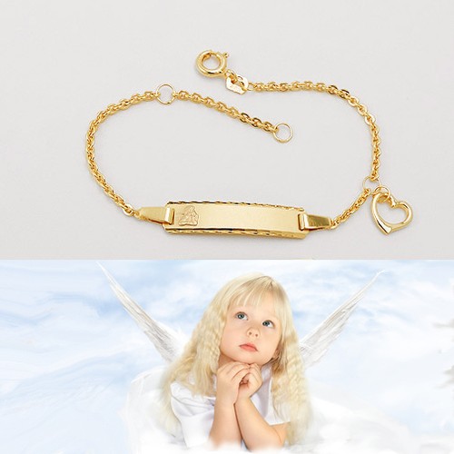 Baby taufe engel armband herz - engel,