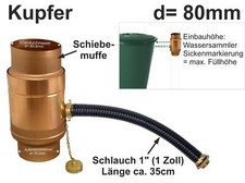 Kupfer Fallrohr Wassersammler